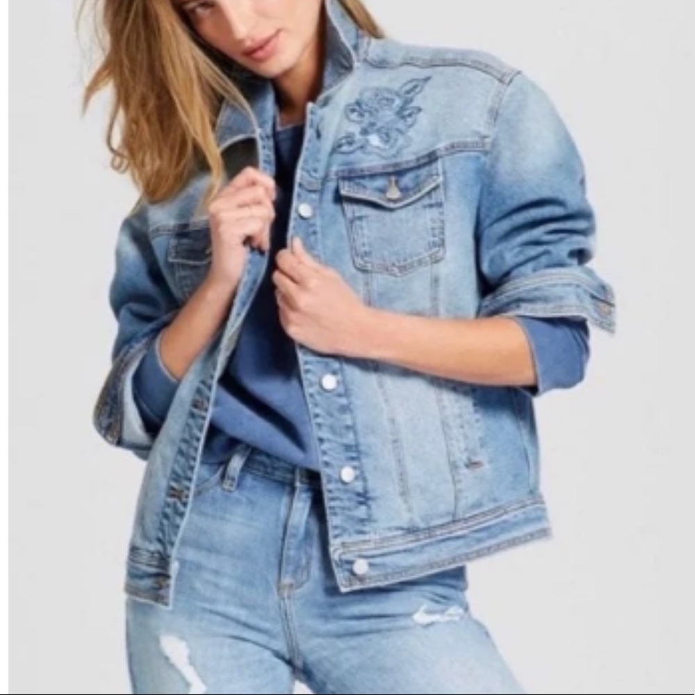 Embroidered Jean Jacket - Picture 2 of 5